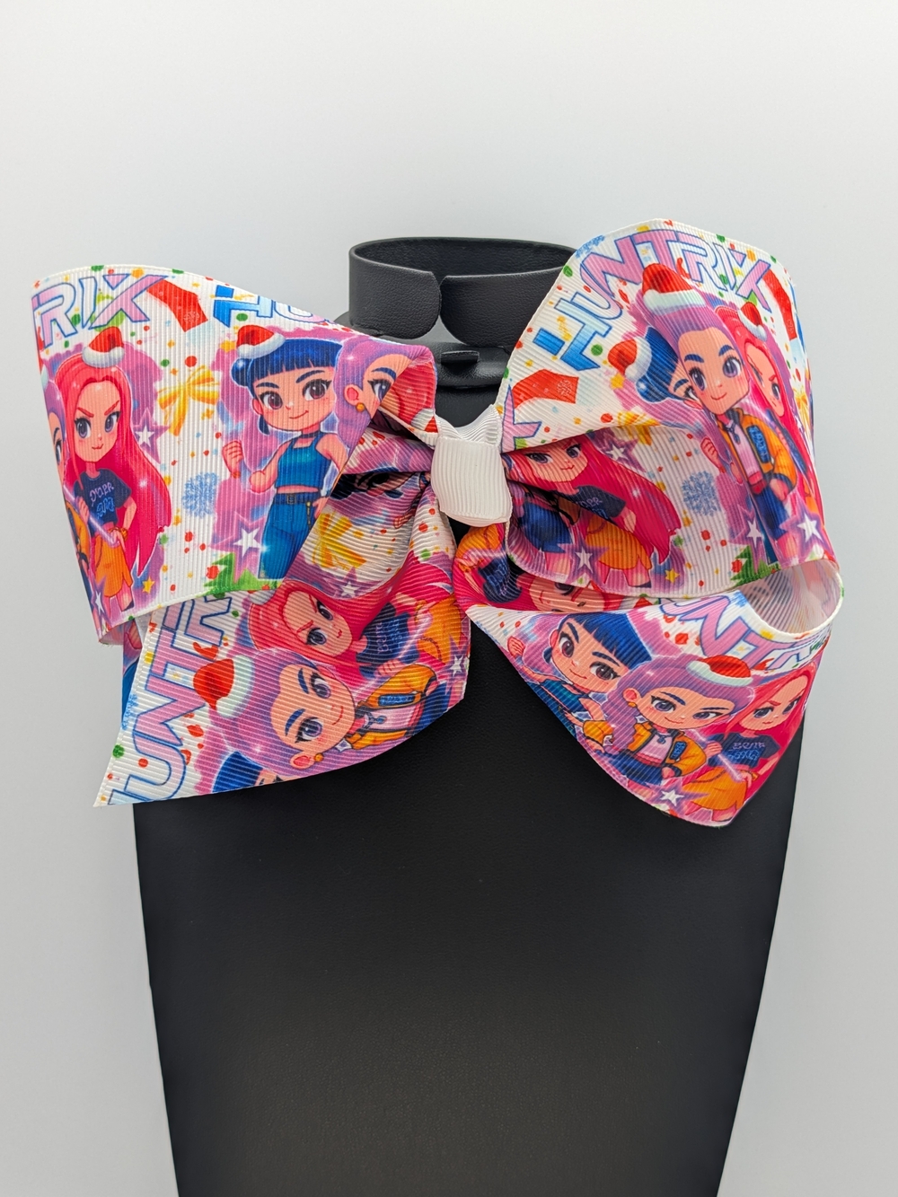 XL Christmas Theme Kpop Demon Hunters Huntrix Hairbow